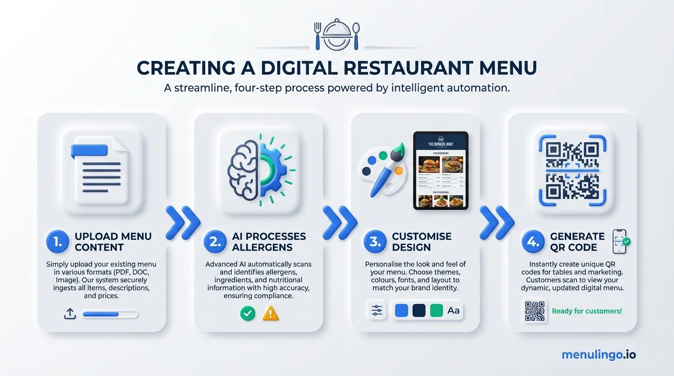 How to create a digital menu for your restaurant with QR code generation step by step