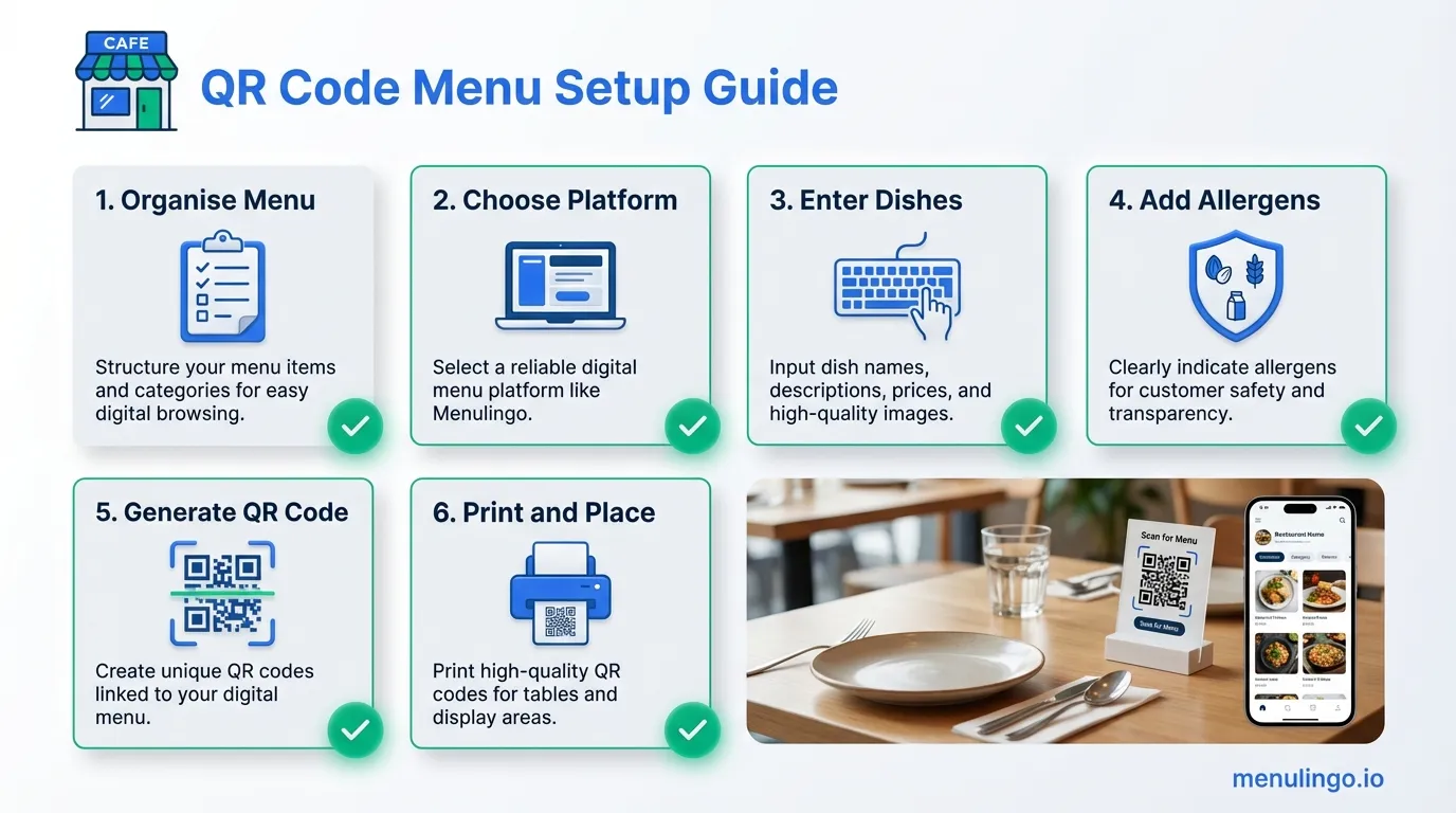 QR Code Menu Setup Guide for Small Restaurants & Cafes | MenuLingo